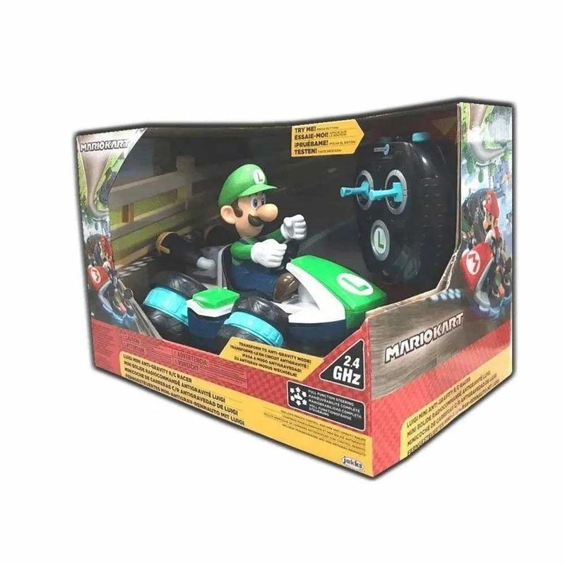 Carrinho Controle Remoto Super Mario Kart Nintendo Luigi