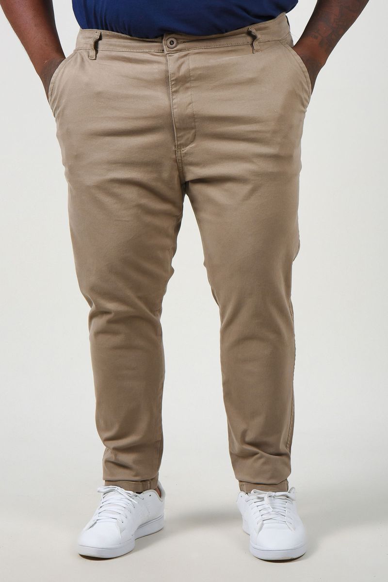 Calça sarja masculina sales plus size