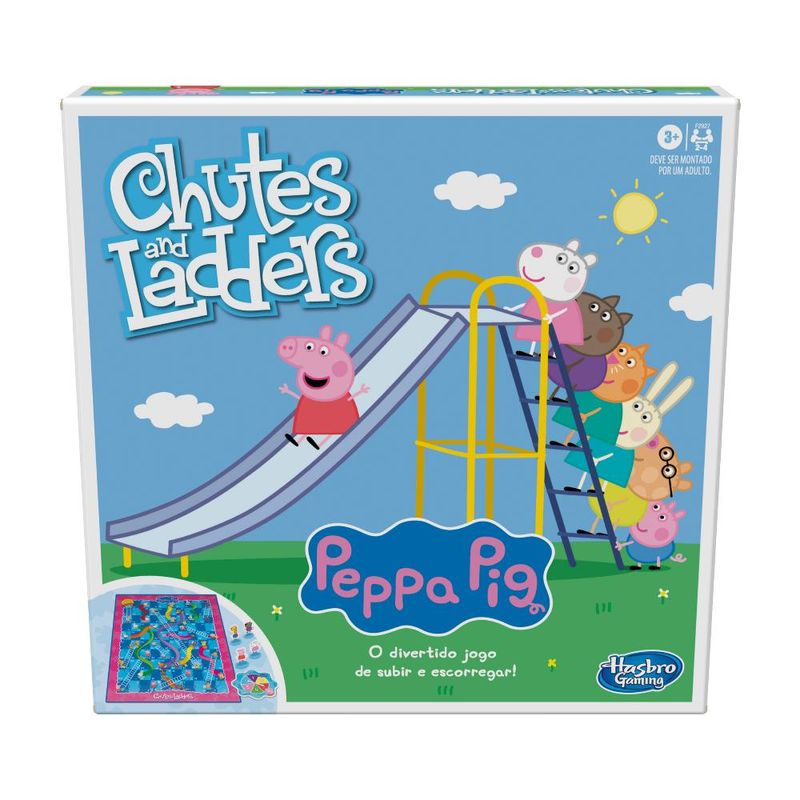 Hasbro Gaming Jogo de Tabuleiro Chutes and Ladders: Peppa Pig, para  Crianças a Partir dos 3 Anos - F2927 -, Cores diversas