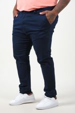 Calça sarja masculina confort esporte fino azul marinho