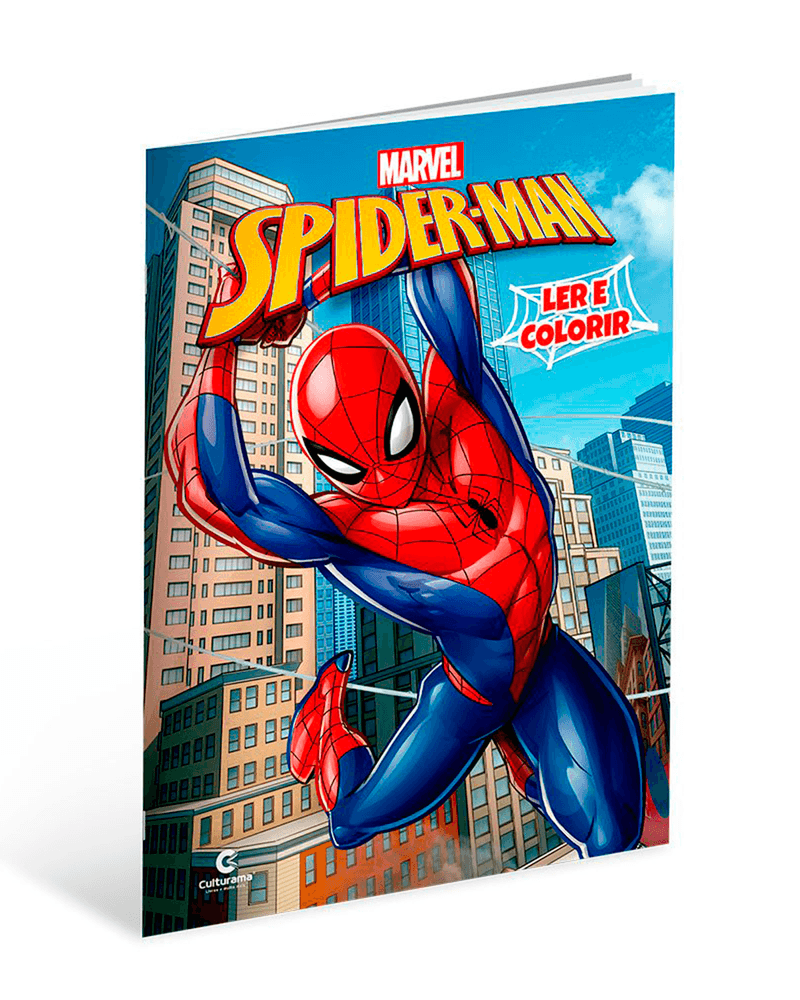 Livro Ler e Colorir Homem Aranha - Bom Preço Magazine