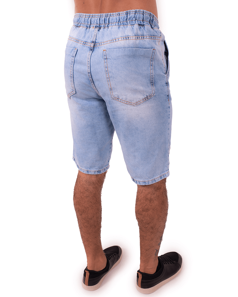 Bermuda Jeans Masculina com Rasgos 22276 Média - Babadotop