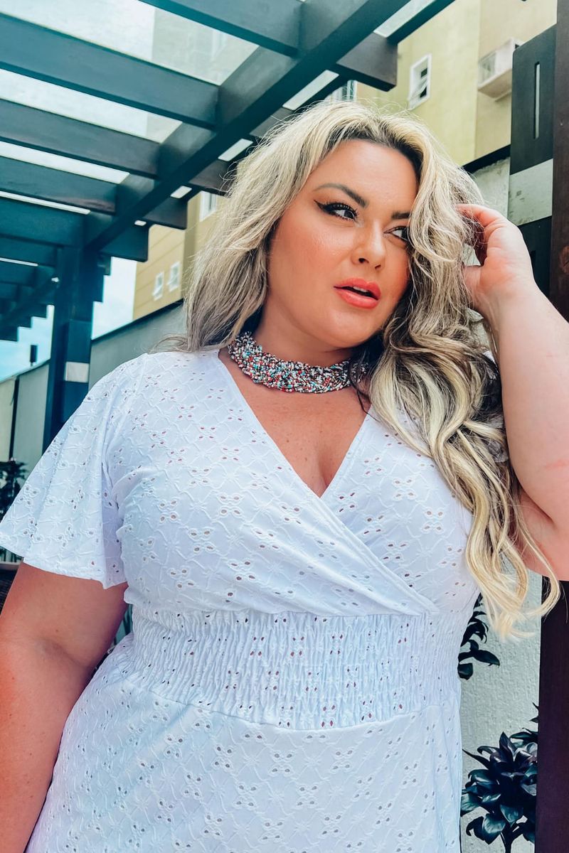 Plus size store white sequin dress