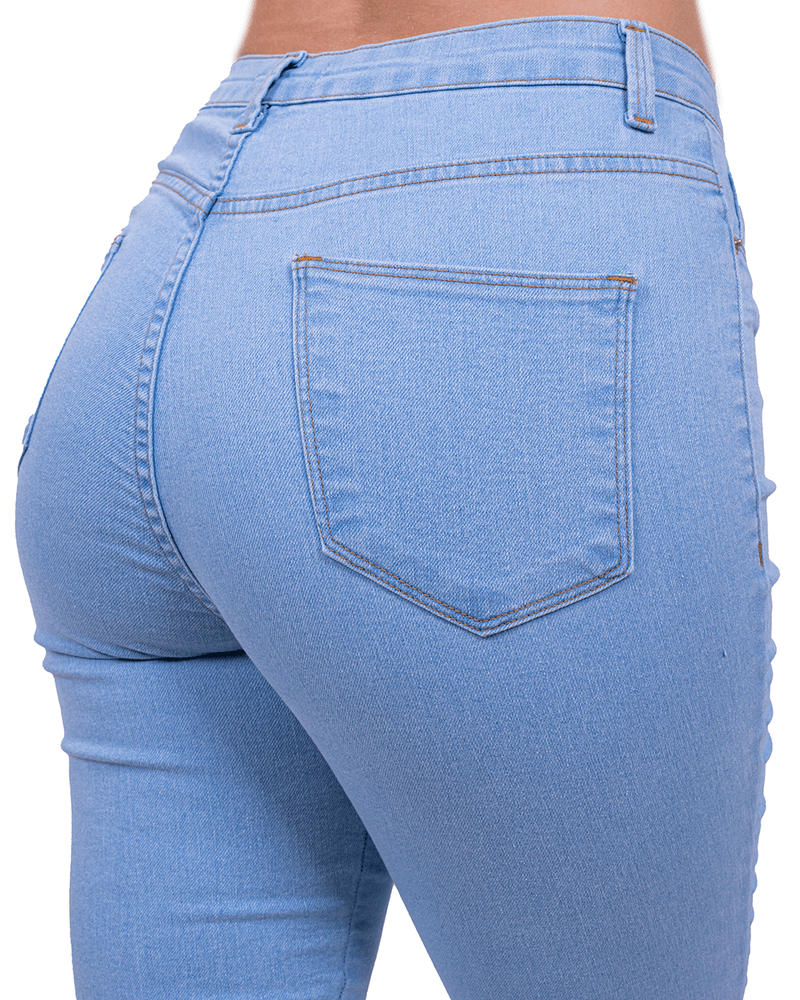 Jeans Cargo Bota Recta - Azul Claro– TRUE.