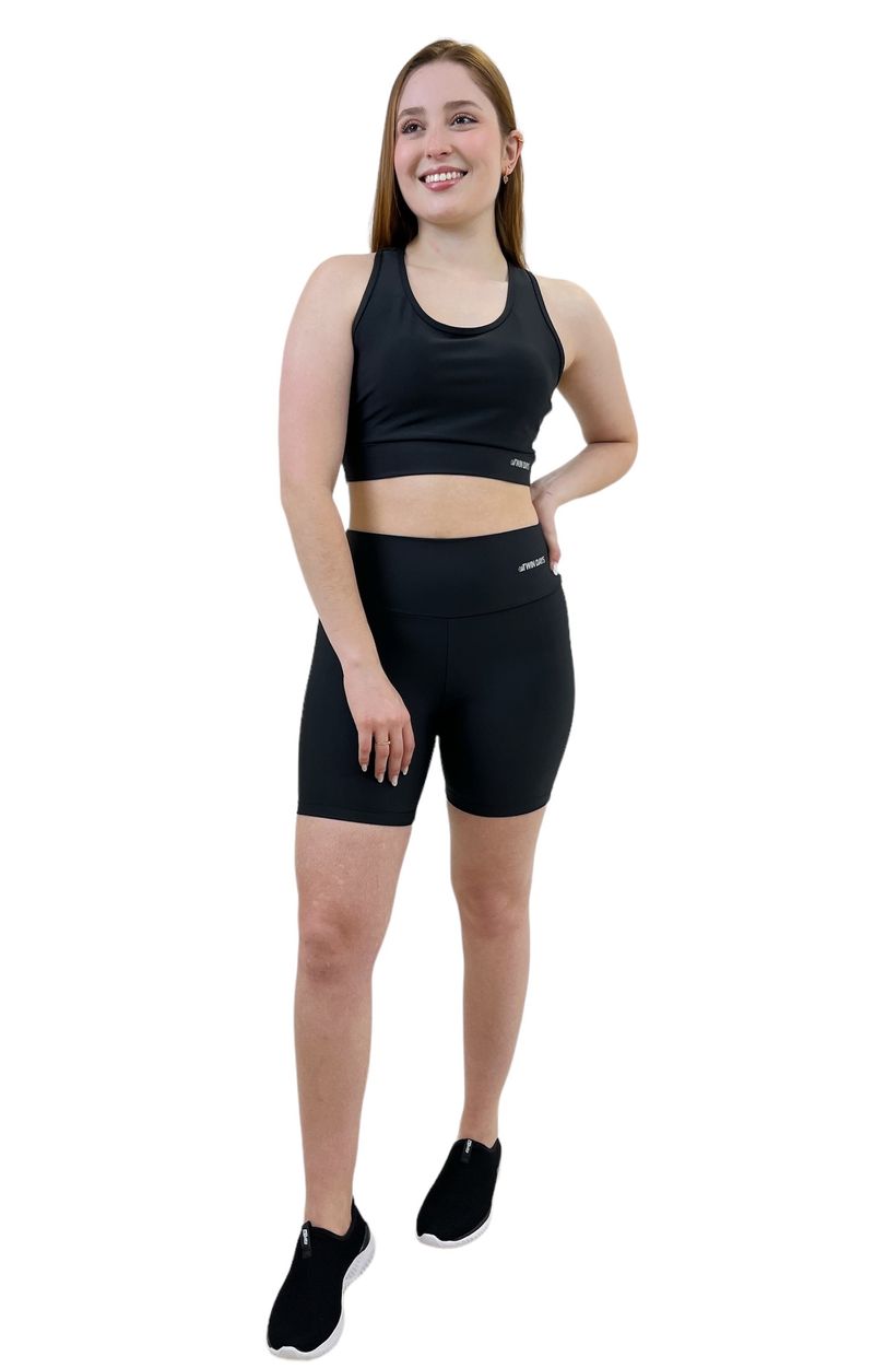 Top Feminino Básico Poliéster Preto XGG - GZT Store